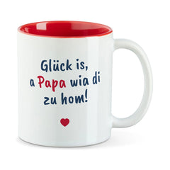 Tasse "Glück is, a Papa wia di zu hom!"