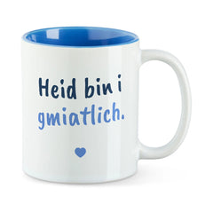 Tasse "Heid bin i gmiatlich"