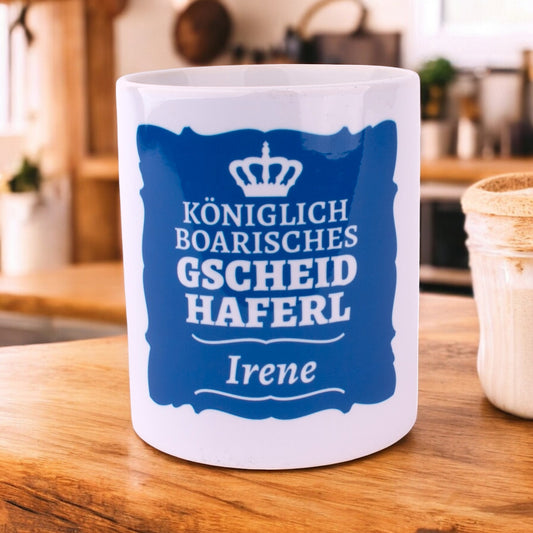 Gscheidhaferl mit Wunschtext - meinherzschlag.de