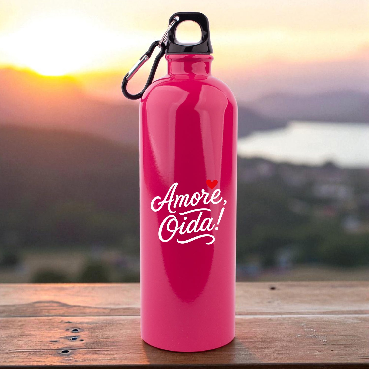 Edelstahl-Trinkflasche &quot;Amore, Oida!&quot;