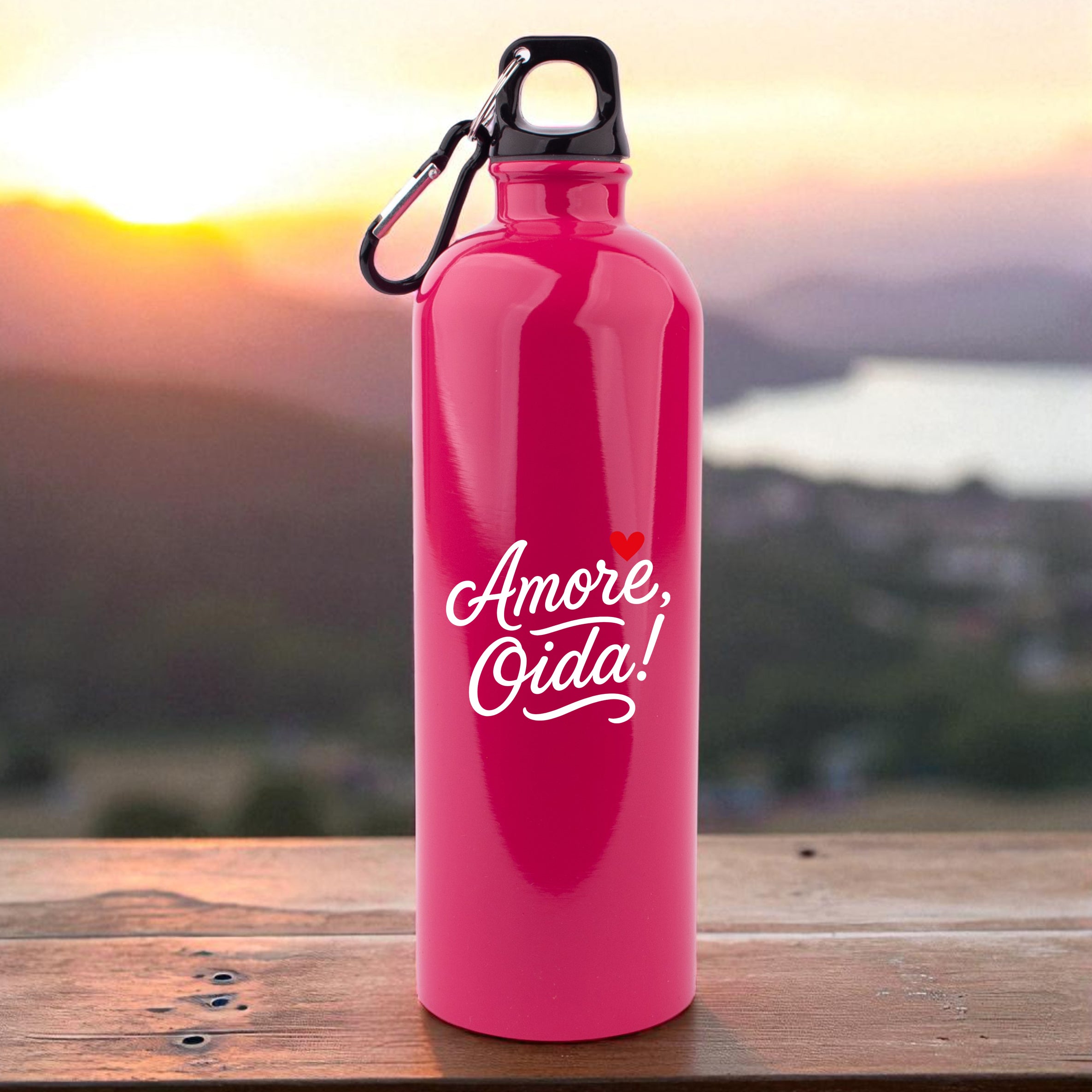 Edelstahl-Trinkflasche &quot;Amore, Oida!&quot;
