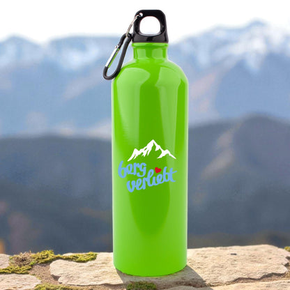Edelstahl - Trinkflasche "bergverliebt" - meinherzschlag.de