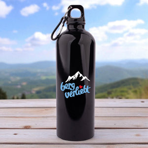 Edelstahl - Trinkflasche "bergverliebt" - meinherzschlag.de