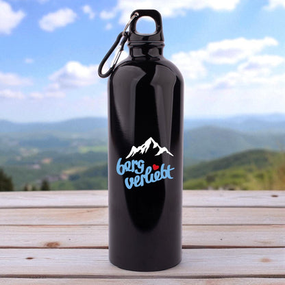 Edelstahl - Trinkflasche "bergverliebt" - meinherzschlag.de