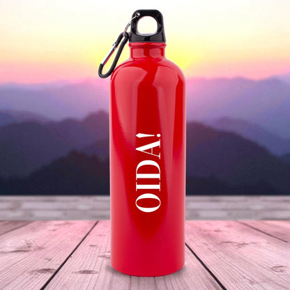 Edelstahl - Trinkflasche "OIDA!" - meinherzschlag.de