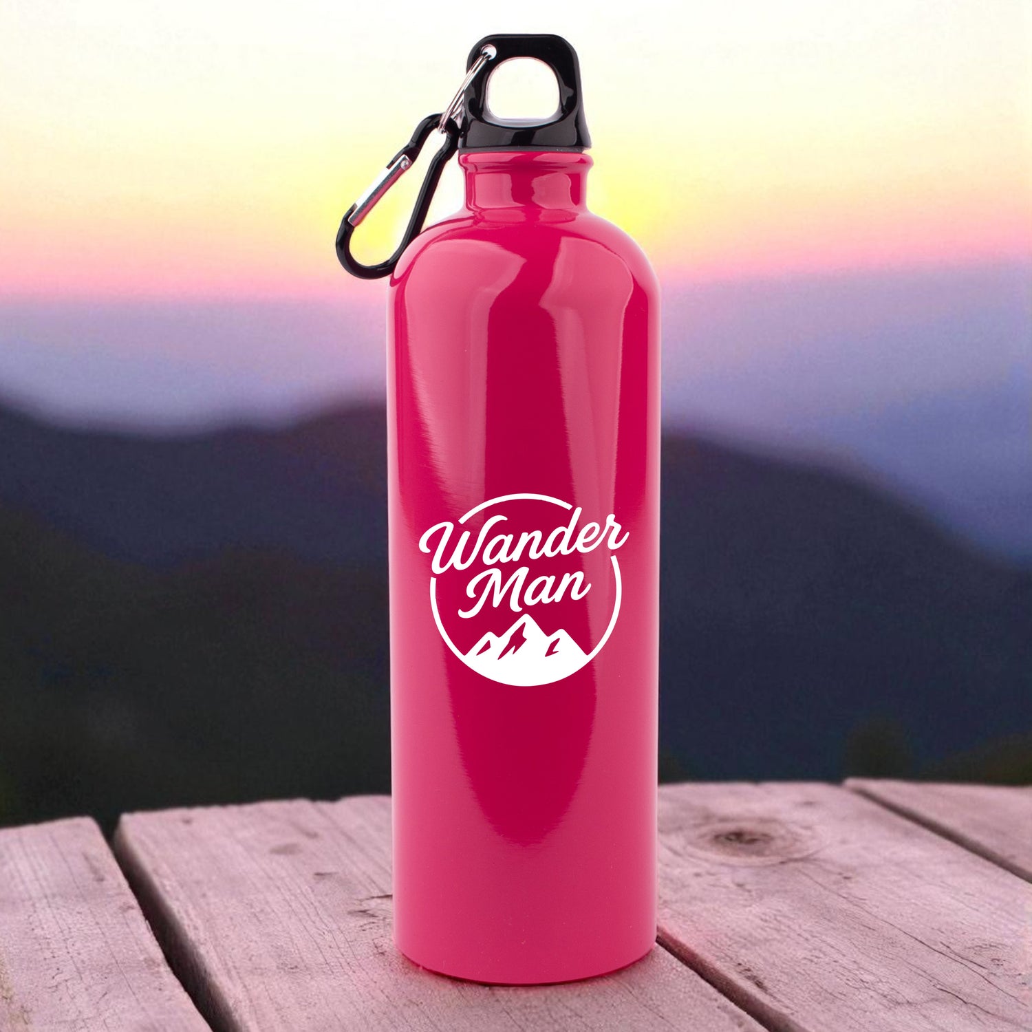 Edelstahl-Trinkflasche &quot;Wander Man&quot;