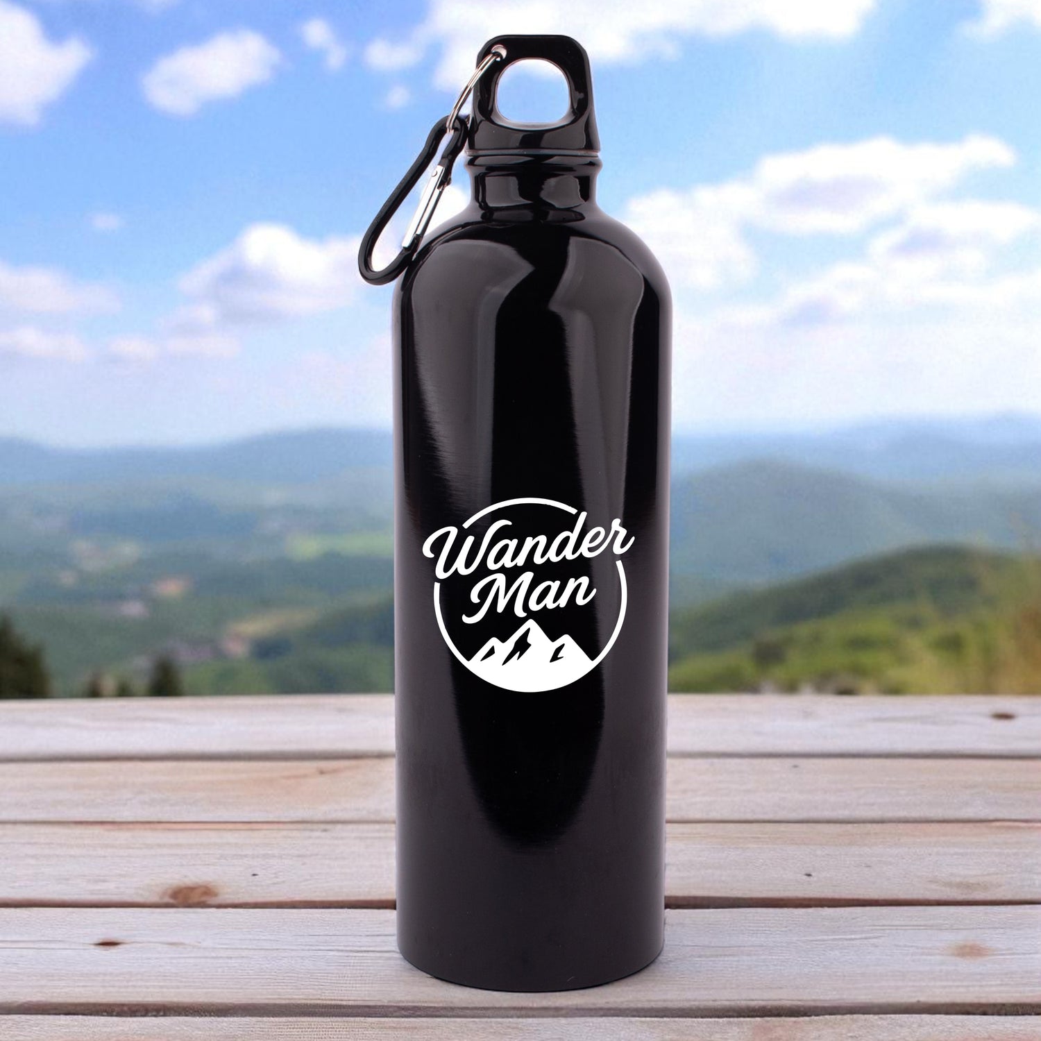 Edelstahl-Trinkflasche &quot;Wander Man&quot;