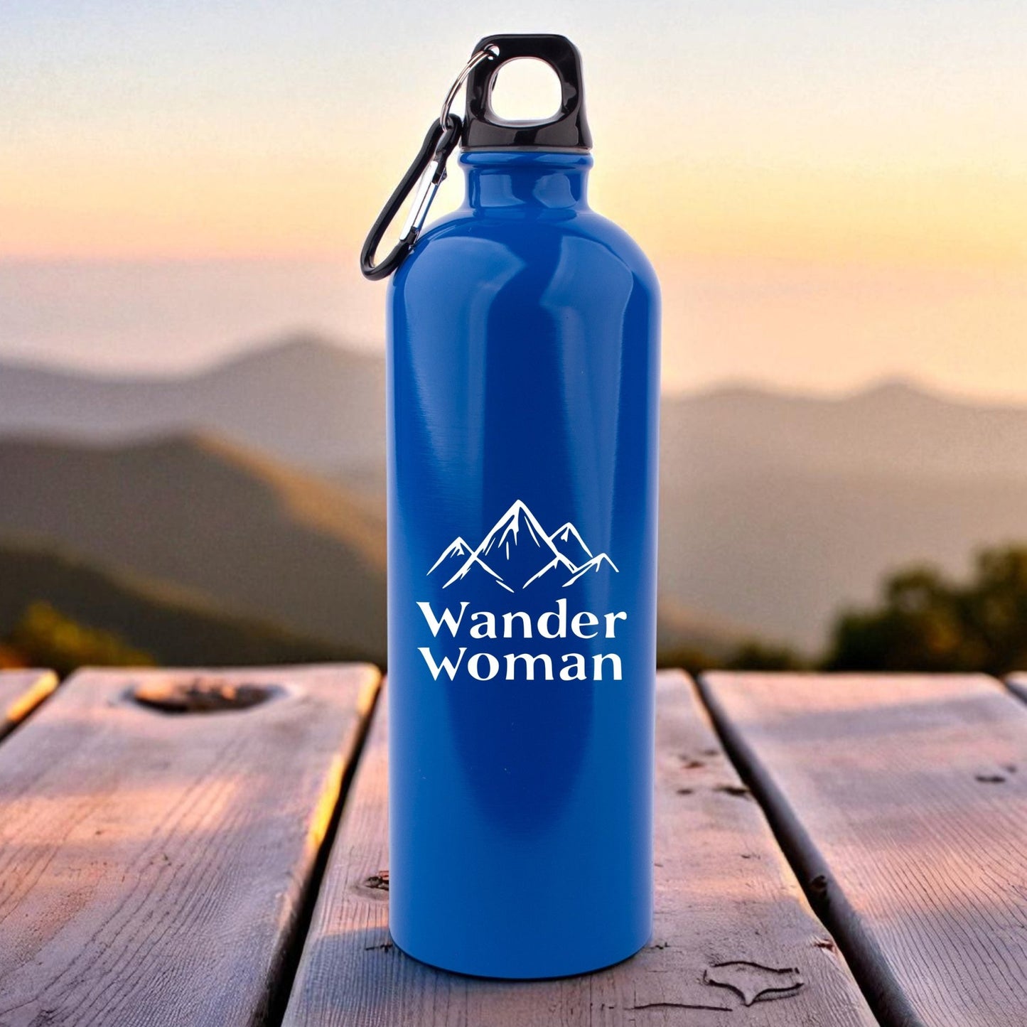 Edelstahl - Trinkflasche "Wander Woman" - meinherzschlag.de