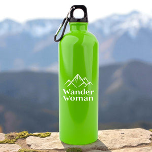 Edelstahl - Trinkflasche "Wander Woman" - meinherzschlag.de