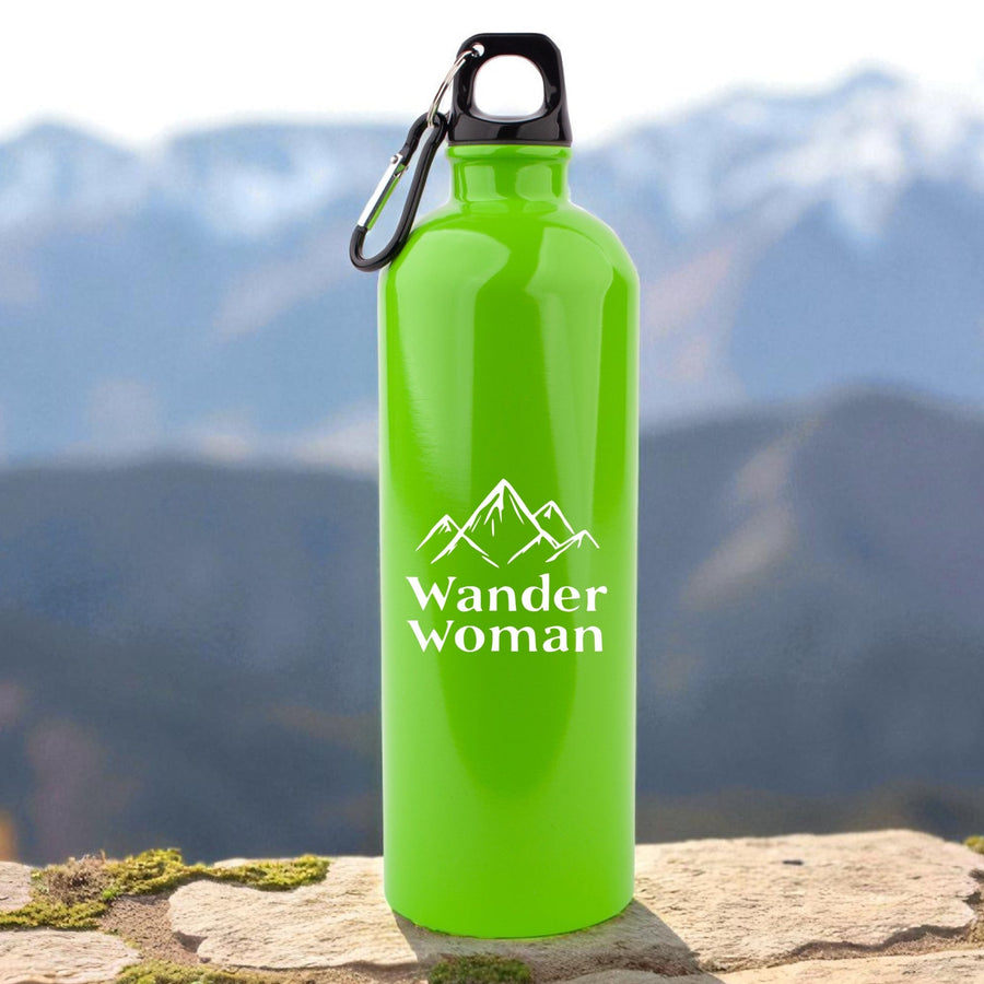 Edelstahl - Trinkflasche "Wander Woman" - meinherzschlag.de