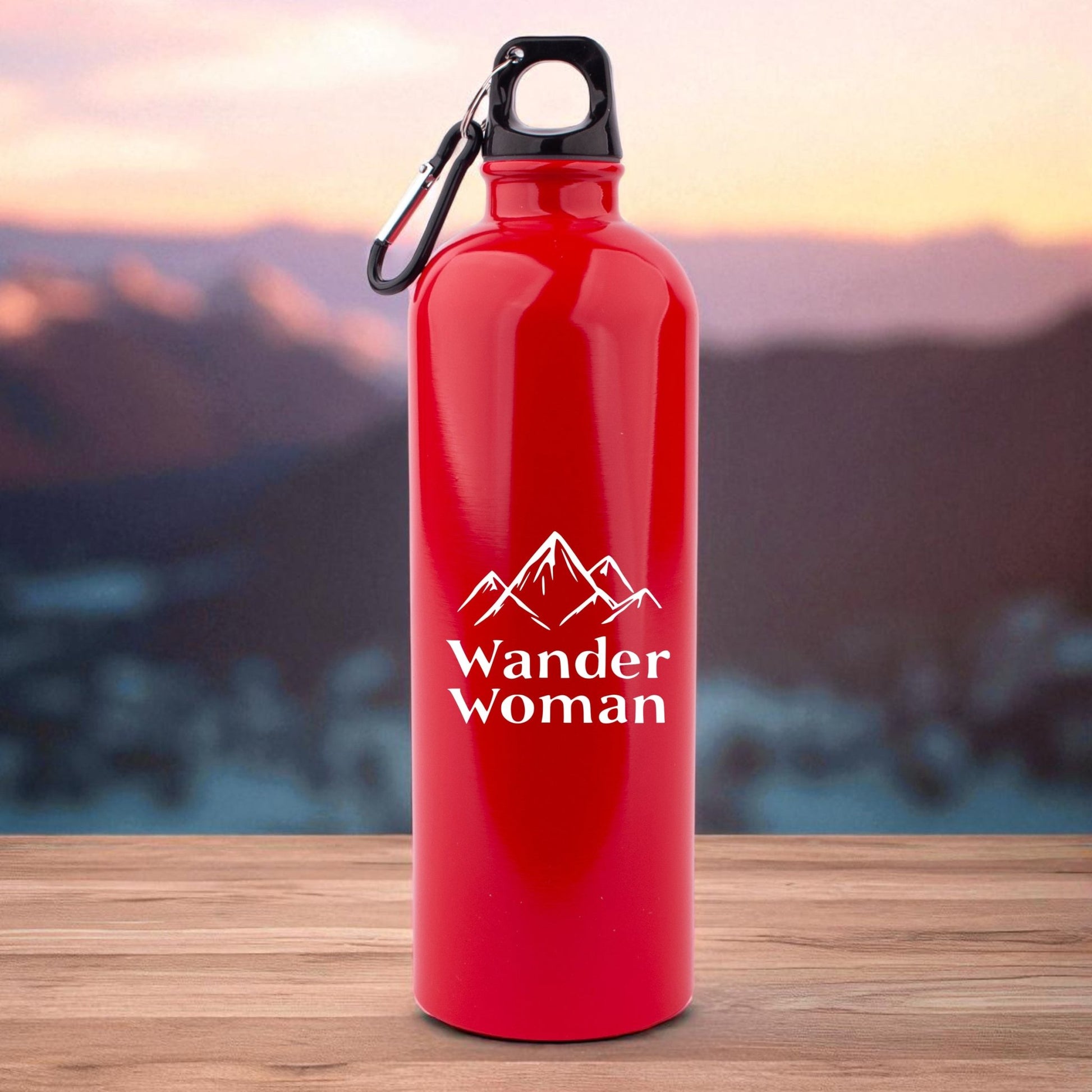 Edelstahl - Trinkflasche "Wander Woman" - meinherzschlag.de