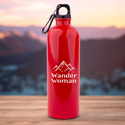 Edelstahl - Trinkflasche "Wander Woman" - meinherzschlag.de