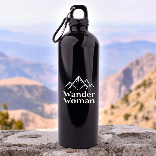Edelstahl - Trinkflasche "Wander Woman" - meinherzschlag.de