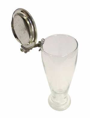 Weißbierglas Zinndeckel - meinherzschlag.de