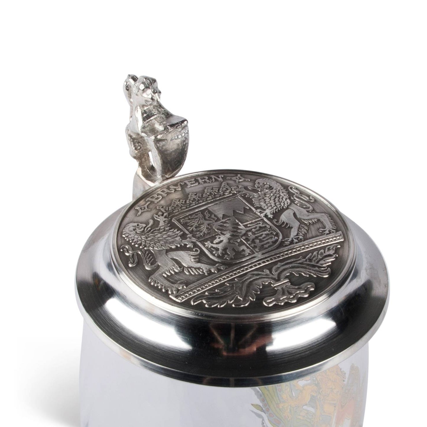 Weißbierglas Zinndeckel - meinherzschlag.de