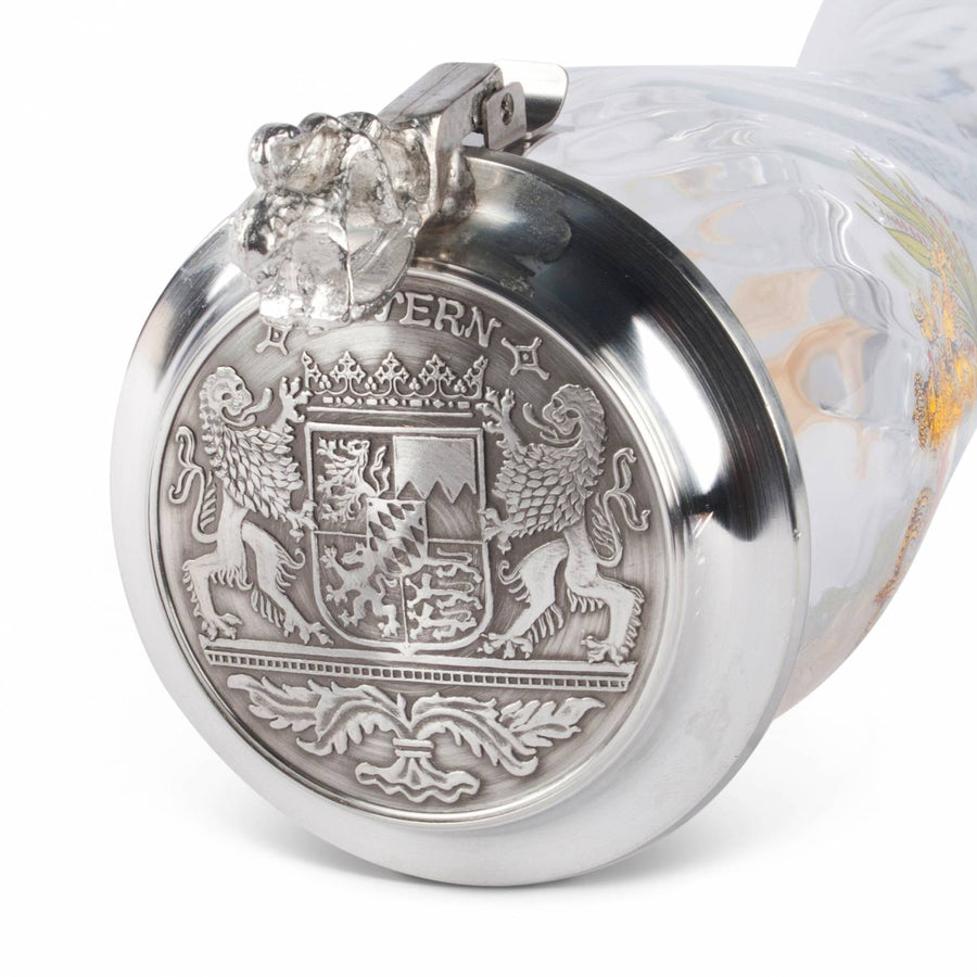 Weißbierglas Zinndeckel - meinherzschlag.de