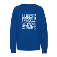 Sweatshirt "Hallelujah" L royalblau