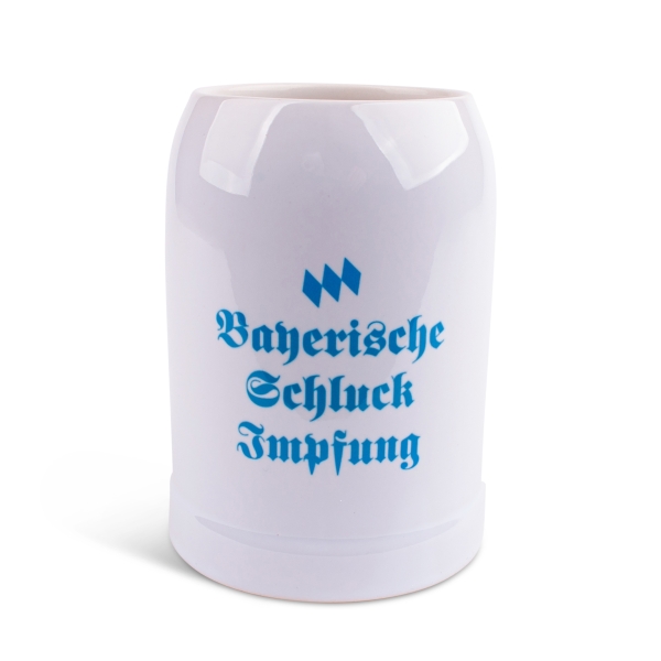 Bierkrug "Bayerische Schluck Impfung"