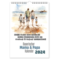 Bayerischer Mama & Papa Kalender 2024
