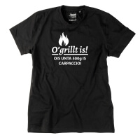 Herren-Shirt "O'grillt is!" L schwarz