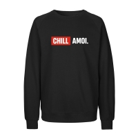 Sweatshirt "Chill Amoi" M schwarz
