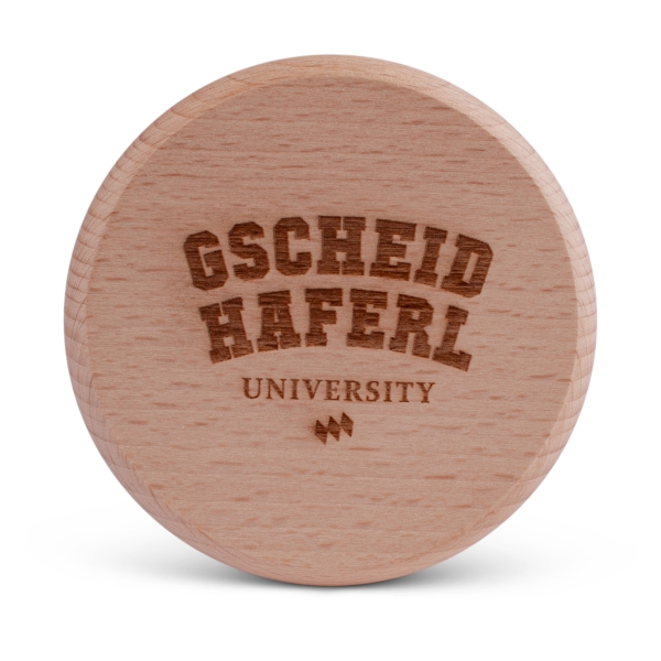 Bierglasdeckel "Gscheidhaferl University"