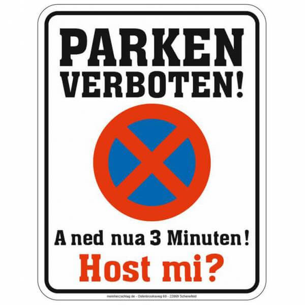 Parkschild "Parken verboten!"
