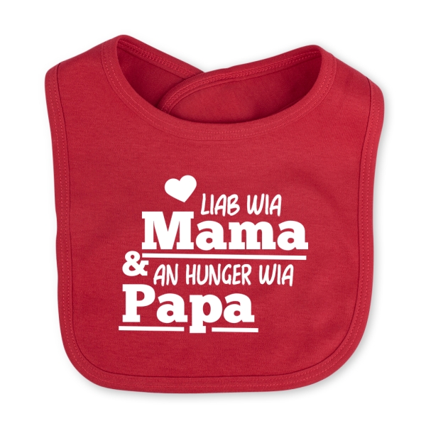 Babylätzchen "An Hunger wia Papa"