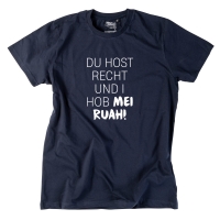 Herren-Shirt "Du host Recht!" L navy