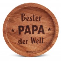 Holz-Untersetzer "Bester Papa"