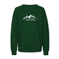 Sweatshirt "bergverliebt ❤" XL grün