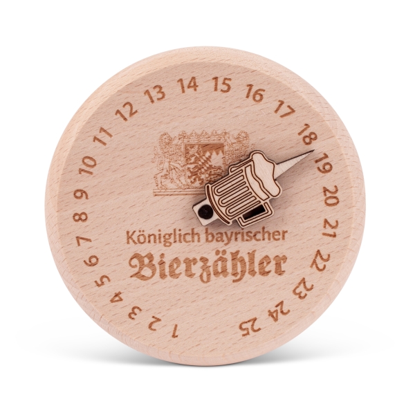 Bierglasdeckel "Königlich bayrischer Bierzähler" (XL-Edition)