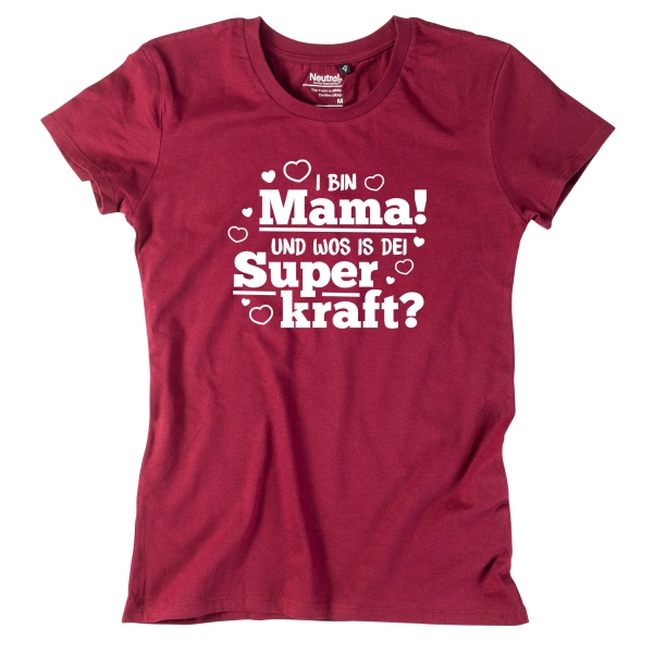 Damen-Shirt "Mama Superkraft"