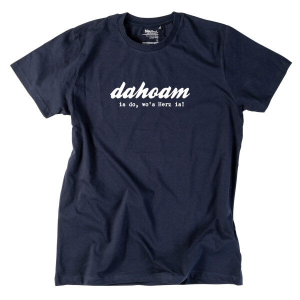 Herren-Shirt "Dahoam is do, wo's Herz is!"