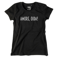 Damen-Shirt "Amore, Oida!" M petrol