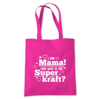 Tasche "Mama Superkraft" pink