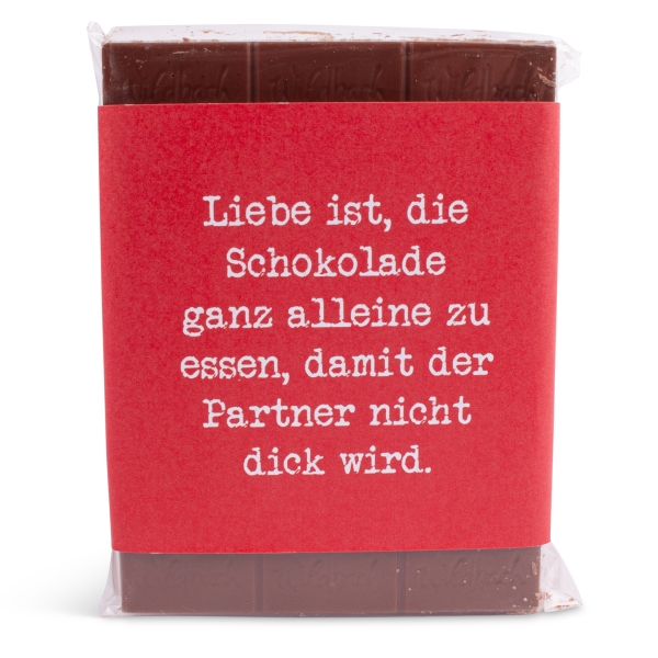 Schokolade "Nicht dick wird!"
