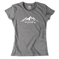 Damen-Shirt "bergverliebt ❤" L grau