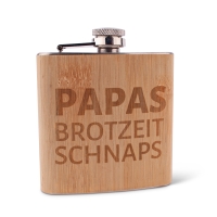 Flachmann "Papas Brotzeit-Schnaps"