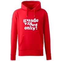 Hoodie "Guade Vibes Only" L rot