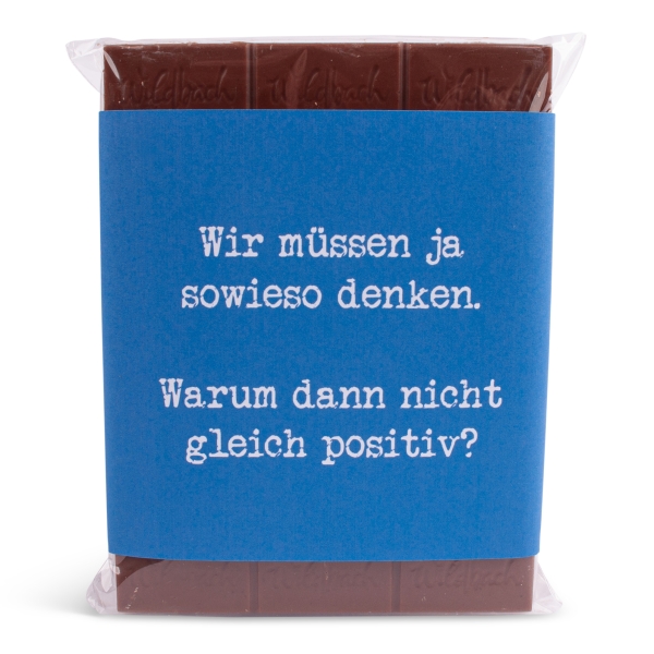 Schokolade "Positiv denken"