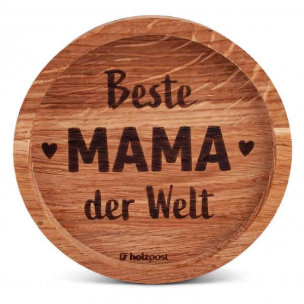 Holz-Untersetzer "Beste Mama"