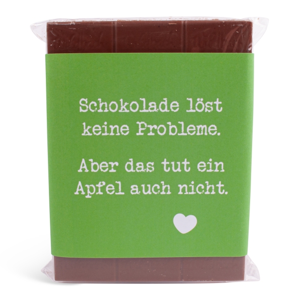Schokolade "Löst keine Probleme"