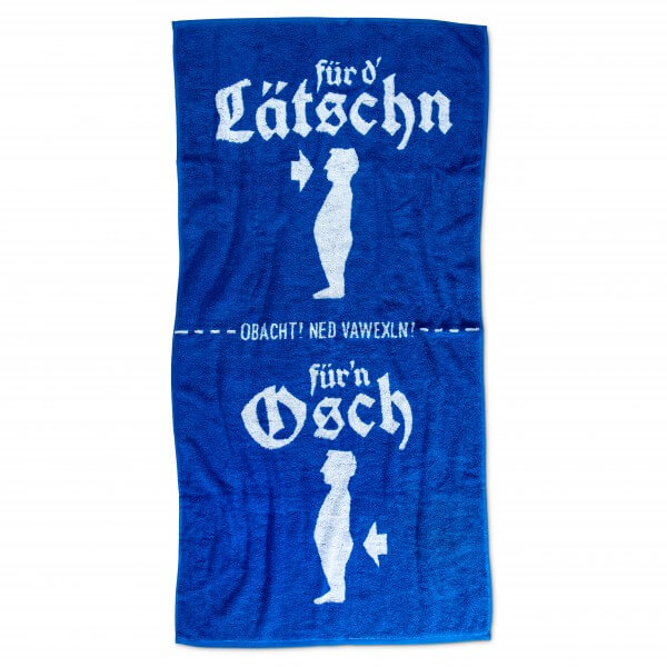Duschtuch 'Lätschn & Osch'