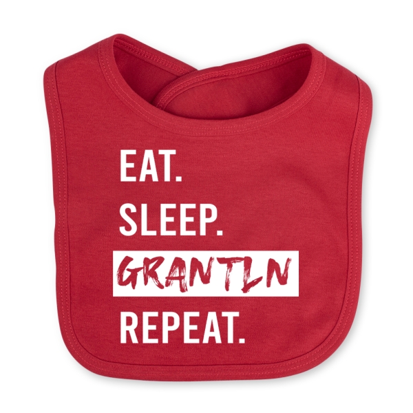Babylätzchen "Eat. Sleep. Grantln. Repeat."