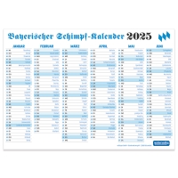 Jahresplaner "Bayerischer Schimpf-Kalender 2025"